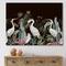 Designart - Chinoiserie With Birds and Peonies III - Traditional Canvas Wall Art Print